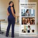 kaimimei Womens Suits 2 Piece Set Business Dressy Sleeveless Vest and Slit Pants Casual Office Work Outfits with Pockets XL