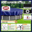 28 Foot Round Winter Pool Cover,12Mil Thicker Heavy Duty,Winch Closing Kit