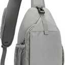 SKYSPER Sling Bag RFID Cross Body Bag Recycled Crossbody Backpack Travel Daypack (Gray)