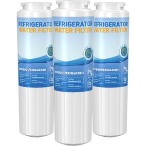 UKF8001 Replacement for Whirlpool Filter 4 - Edr4rxd1 Water Filter fit for Filter 4, whr4rxd1, UKF8001AXX-200, krfc300ess01, wrf555sdfz16 wrx735sdhz00 wrx735sdhz02, Hdx Fmm-2 | 3pack | Zypxsyxgb