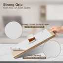 2 x OcePor Non-Adhesive Drawer and Shelf Liner 12IN x 30FT, Non Slip Cabinet and Cupboard Liner, Kitchen Cabinet Liners for Shelves,Waterproof Drawer Shelf Liners for Cabinets/Bathroom Cupboard, White