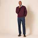 Amazon Essentials Men's Slim-Fit Flat-Front Dress Pant (Black)