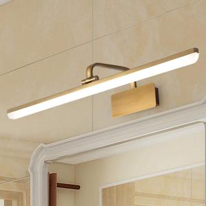 NIUYAO Wall Light Antique Brass Arc Arm Wall Sconces Long Acrylic Linear Picture Light in Gold Gallery Artwork Adjustable Light -50cm Warm Light