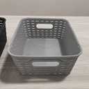 Edl Resin Tote 12 x 10 x 5 In Gray