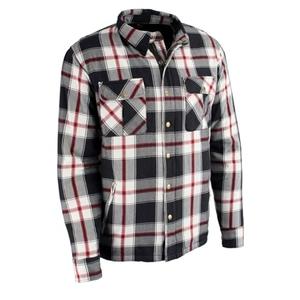 Milwaukee Leather MPM1635 Men’s Armored Riding Flannel – Full Aramid Fiber Lined, CE Shoulder/Elbow Armor - Medium Multi Medium