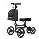 ELENKER Knee Scooter Economy Knee Walker with Dual Braking System for Injury or Surgery to The Foot, Ankle Injuries Bright Black