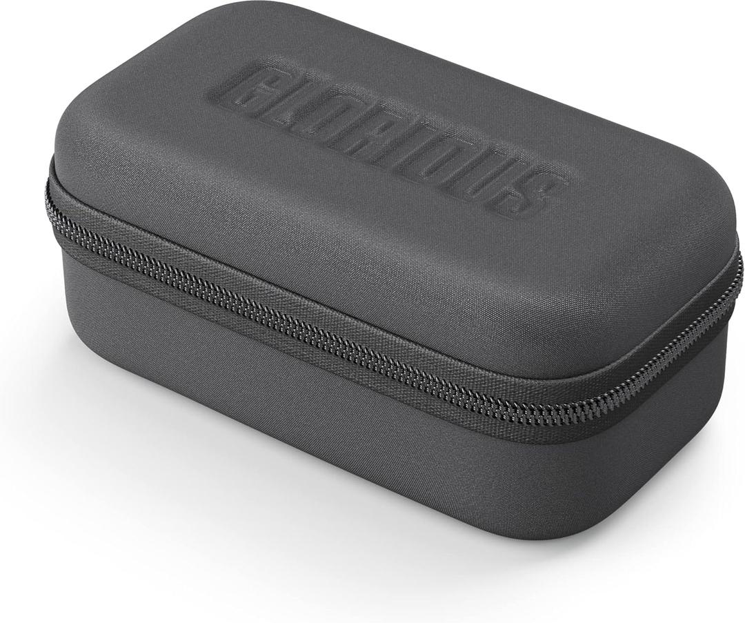 GLORIOUS Universal Mouse Case Gaming, w/Accessory Pocket & Adjustable Wedge (No Shake), Portable Carrying Case, Hard Shell, Zipper, & Wool Interior, for Bluetooth Wireless Mice & Wired Mice