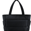 HOTOR Puffer Tote Bag for Women, Nurses - Multi-Pocket Lightweight Bag for Work - Quilted Handbag for Travel and Gym , 15x15