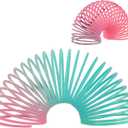 30 Pack Spring Rainbow Magic Fidget Stress Coil Mini Springs Bulk Toys for Party Favor Carnival Prize Birthday Goodie Bag Stuffers for Kids Boys Girls