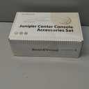 BestEvMod 5PCS Center Console Organizer Compatible with 2026 2025 Tesla New Model Y Juniper Accessories ABS Slide Smoothly Cup Holder Insert Wireless Charger Mat Silicone (Black) 