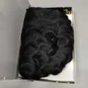 MOONSHOW Short Pixie Wigs for Black Women Short Black Curly Pixie Wig Synthetic Short Hair Wigs for Black Women Natural Wavy Black Pixie Cut Wig (Natural Black)