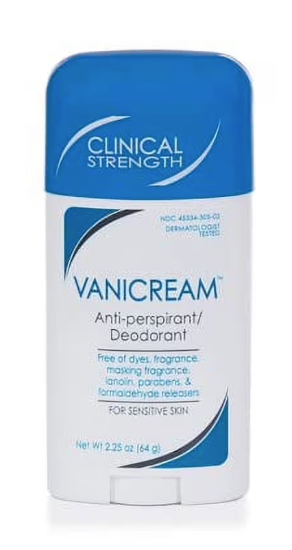 Vanicream Anti-Perspirant Deodorant for Sensitive Skin - 2.25 oz - Clinical-Strength Deodorant with 24-Hour Protection - Unscented