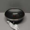 Carbon Steel Wok Pan, 9.5" Authentic Chinese Stir-Fry Pans Set with Glass Lid, 1.65lb Lightweight Flat Bottom Small Wok for 1-2 Servings