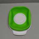 Kitchen Gizmo Collapsible Rice Strainer - Silicone Rice Washer Strainer Bowl - BPA Free - Space Saving Design - Lightweight and Easy to Clean - 9.1 x 7.1in High - Green/Grey