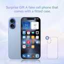 Fake Phone Dummy Prop Phone, Decoy Phone Pear Play Phone Non-Working Phone 17, Display Phone Look Like Real Phone 17 (Blue), Normal Size