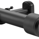 Heavy Duty Curtain Rods, 1 1/8 Inch Diameter Single Curtain Rod 72-144Inch(6-12ft) Extendable Length with End Caps Adjustable Modern Brackets-Matte Black