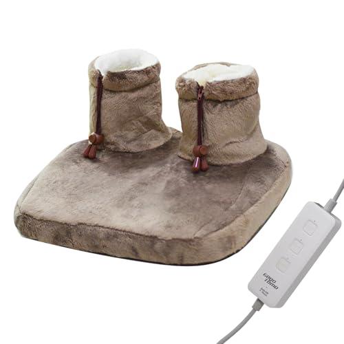 GOQOTOMO Heated Electric Foot Warmer Fast Heating Pad Ultra Soft Flannel Fleece with 3 Settings and Machine-Washable for Men and Women-NBZ