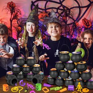 Halloween Mini Witch Cauldron Set - 12 Pack Miniverse Halloween Plastic Black Cauldron With Spider, Bat, Skull, Trick or Treat Toys in Bulk Halloween Party Favor Toys Bulk Halloween Mini Witch Cauldron Set - 12 Pack Miniverse Halloween Plastic Black Cauldron With Spider, Bat, Skull, Trick or Treat Toys in Bulk Halloween Party Favor Toys Bulk