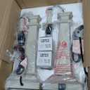 27.5" Table Lamps Set of 2, 3-Way Dimmable Touch Lamps for Nightstand, Farmhouse Table Lamp for Living Room and Bedroom with USB A+C Charging Ports, Bulbs Included (Antique White)