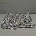 Sumind 8 Pack Disco Party Decorations Mini Disco Ball Garlands Silver Mirror Ball Hanging Banner Silver Streamer Curtains for Birthday Wedding Christmas Party Backdrop Supplies(2 Inch, 3 Inch)