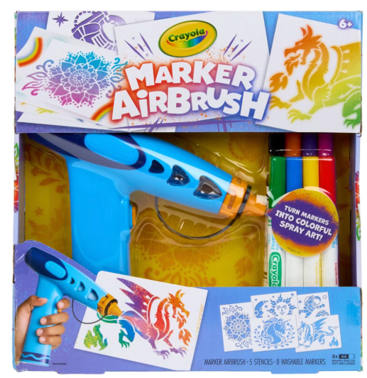 Crayola Marker Airbrush Drawing and Coloring Kit