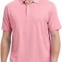 M MAELREG Mens Polo Shirts Short Sleeve Jacquard Performance Moisture Wicking Lightweight Casual Active Mens Golf Shirt (3X-Large)