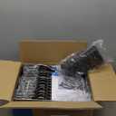 SUNLY Large Dish Drying Rack, Expandable Dish Racks for Kitchen Counter, Space Saving 304 Stainless Steel Drying Rack Kitchen, Extra Large Drainer with Multifunctional Flip Up Pegs, Black