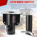 5th Wheel to Gooseneck Adapter,Height Adjustable from 14 to 19 inches,20000 LBS GTW 4000 LBS VTW,2-5/16" Ball, Compatible with RV & Camper Trailers