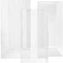 CiaoHER Crystal Clear Acrylic Pedestal Stand for Flower Cake Gift to Decorate Your Wedding Party Event Birthday Gallery (3PCS-extra large)