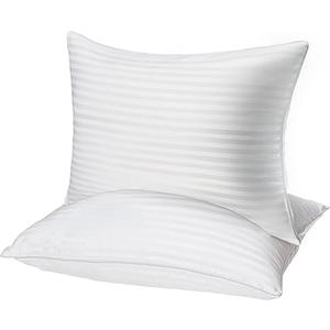 Hotel Collection Bed Pillows for Sleeping, Bed Pillows Queen Size Set Of 2,Gusseted Pillow for Back, Stomach or Side Sleepers