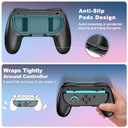 GammeefyPro for Switch 2 Joy-Con Grip (2025), Switch 2 Controller Grips for Nintendo Switch 2 Joy-Con, Ergonomic Anti-Slip Hand Grip, Switch 2 Comfort Accessories, 2 Pack (Black)