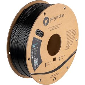 Polymaker ASA Filament 1.75mm Jet Black, 1kg ASA 3D Printing Filament, Heat & Weather Resistant - ASA 3D Printer Filament Perfect for Printing Outdoor Functional Parts