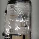 WCHOSOZH Jewelry Organizer Stand, Necklace Holder with Wooden Tray 5 Storage Hooks, Earring Holder with 5 Pcs Jewelry Bags for Bracelet,Chains,Rings,Earrings,Keys Watches,Necklaces (Black)