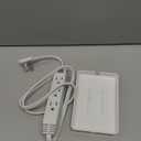 3FT Ultra Flat Plug Extension Cord Power Strip with 3 Outlets, Patented Detachable Ultra-Thin Outlet Cover Concealer & Ultra-Flat Plug, Max. 13A 125V 1625W ETL Listed, White Color