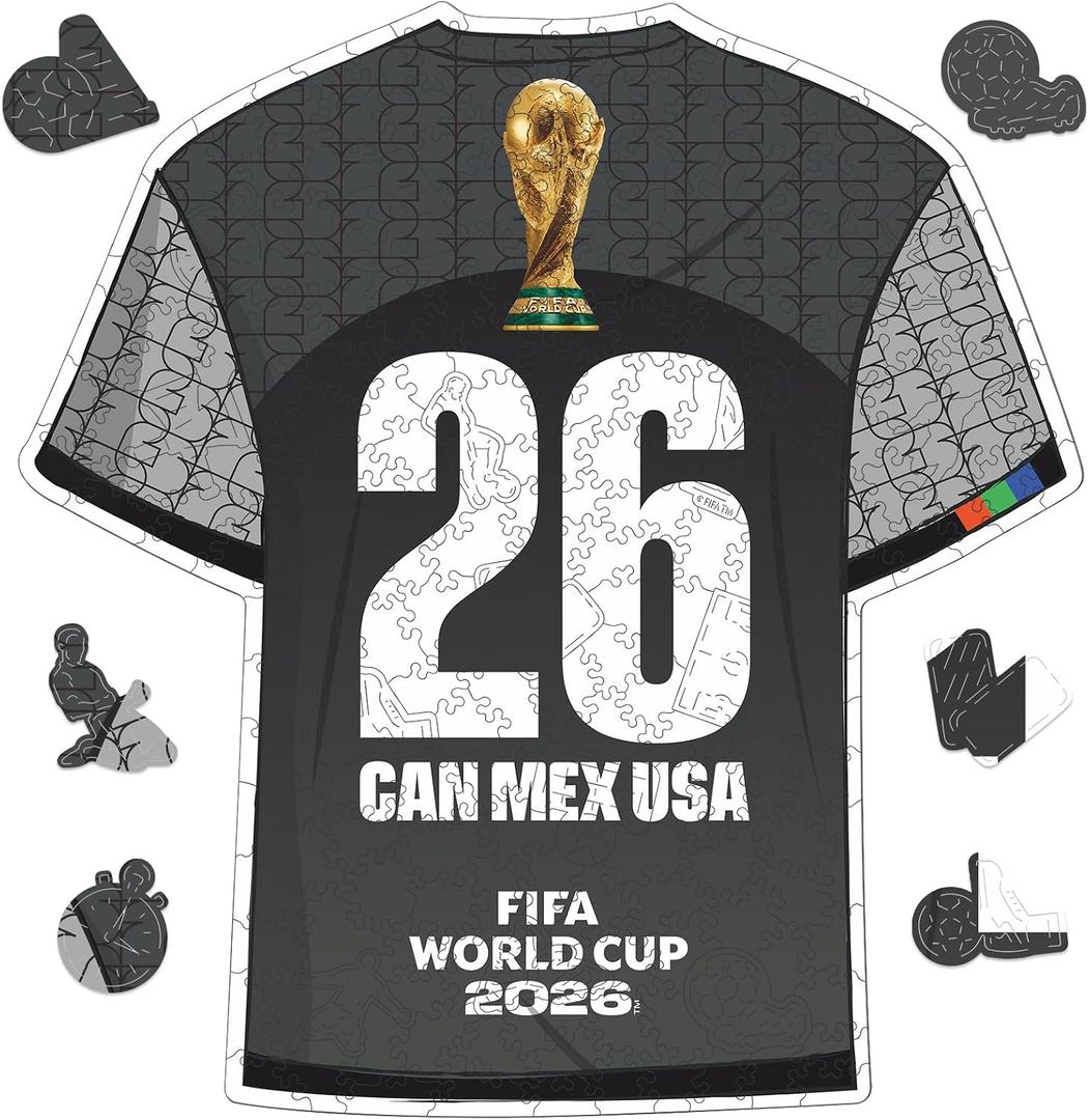 FIFA WorldCup2026 Wooden Puzzle Collectible FWC26 Jersey 200Pcs DecorGift