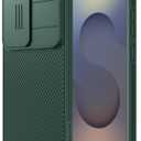 Nillkin for Samsung Galaxy S25 Ultra Case with Camera Cover, [Lens Protection] Mil-Grade Shockproof Protective Bumper Hard Cover Slim Phone Case for Galaxy S25 Ultra Cases 6.9'' Green