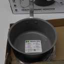 GreenPan Chatham Hard Anodized Healthy Ceramic Nonstick, 3QT Saucepan Pot with Lid, PFAS-Free, Dishwasher Safe, Oven Safe, Gray