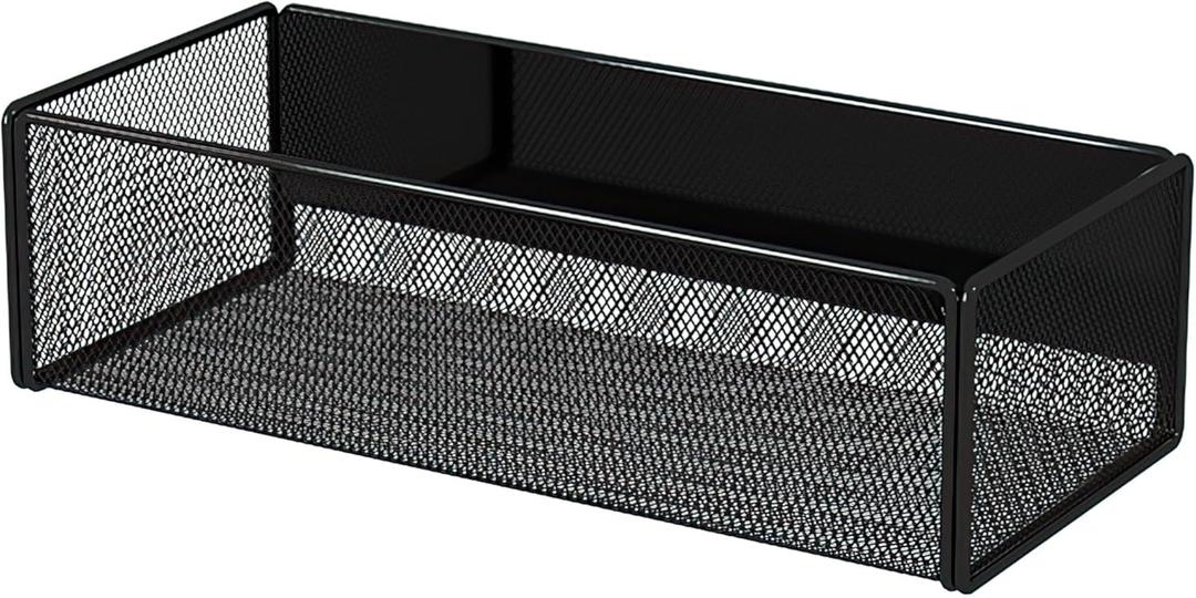 Magnetic Basket Organizer Holder for Fridge Magnetic Storage Bin Box Containers for Refrigerator Whiteboard Classroom (Large, Black) Magnetic Basket Organizer Holder for Fridge Magnetic Storage Bin Box Containers for Refrigerator Whiteboard Classroom (Large, Black)