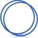 WinnerWhy 2 Pcs Toy Hoop Exercise Hoop Detachable Adjustable Plastic Toy Ring Playground Equipment for School Colored Circles Exercise Ring for Teens Dog Agility Equipment(Royal Blue,23 Inch)