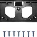 Front License Plate Frame Tag Holder Mounting Bracket Fits for Honda CR-V 2017 2018 2019 Textured Black Replace HO1068124 71145TLAA00