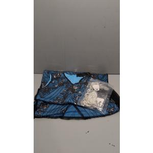 Women 1920S Gatsby Sequin Mermaid Formal Evening Dress with 20s Accessories Costume M