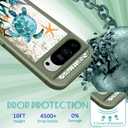 for Google Pixel 9 Pro XL Case - Women Girls Boys Cute Cover Girly Aesthetic Kawaii Unique Design Cartoon Cool Turtles Heavy Duty Shockproof Protective Phone Case for Pixel 9 Pro XL 6.8 Inch