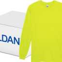 Gildan Adult Ultra Cotton Long Sleeve T-Shirt, Style G2400, 72, (Green, L)