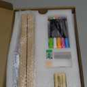 Light Up Clear Dry Erase Calendar 13 x 9 inch with 5 Markers, Acrylic Lighting Markable Calendar Board Agenda for Bedroom/Office/Home/Kitchen