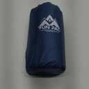 Camping Sleeping Pad, Ultralight Camping Pad with Pillow Built-in Foot Pump Inflatable Sleeping Mat Compact for Camping Backpacking Hiking Traveling - Blue