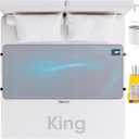 Grounding Mat for Bed, Grounding Mat with 10% Silver Fiber and 90% Cotton, 27x76 Connected Earth Grounding Sheets with Outlet Tester and Grounding Cord (King)