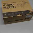 Podcast Equipment Bundle with 3.5mm Condenser Microphone for Pc/Phone Live Streaming Singing Gaming, Podcast Microphone Bundle with Live Sound Board Audio Mixer Denoise,DJ Sets