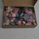 Yunsailing 8 Pack Artificial Peony Flowers Faux Silk Hydrangea Bouquet Wedding Home Table Decor Reusable Bouquet of Rose Flower for Birthday Wedding(Pink)