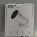 [Built-in Apps & 2025 Upgraded] Mini Projector Support 4K 1080P Auto Keystone 270 Rotatable with WiFi 6 and Bluetooth 5.4, Projector Portable Compatibile with HDMI/TV Stick/Memory Stick/Laptop-White