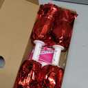 Hooshing 2/6/12PCS Cheerleading Pom Poms with Baton Handle for Team Spirit Sports Dance Cheering Kids Adults (Red)